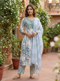 Elegant and comfortable Cotton A-Line Suit Set