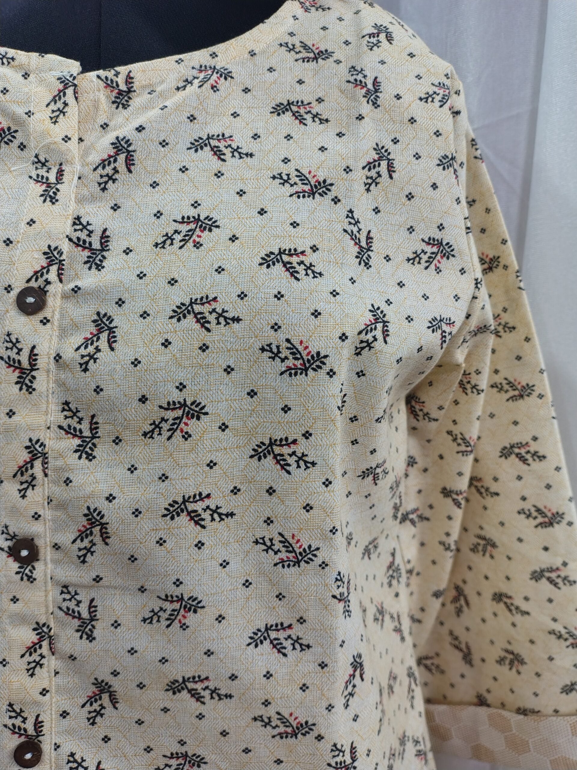 Marcia Brand Cream Color Kurti and Pant