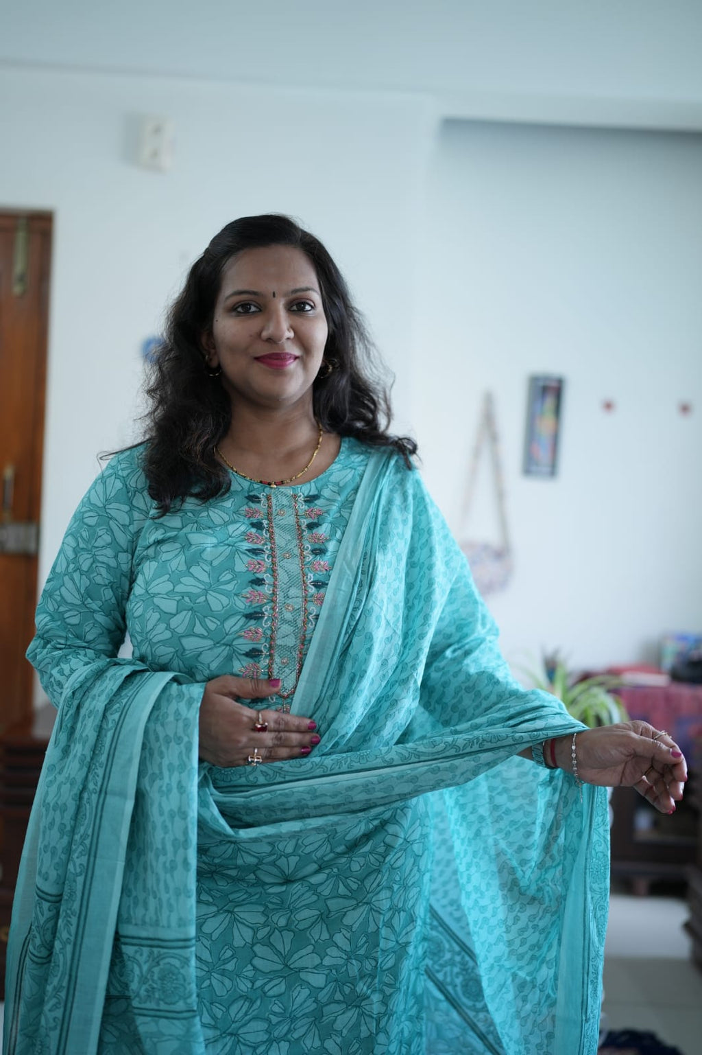 3-Piece Cotton Kurta Set