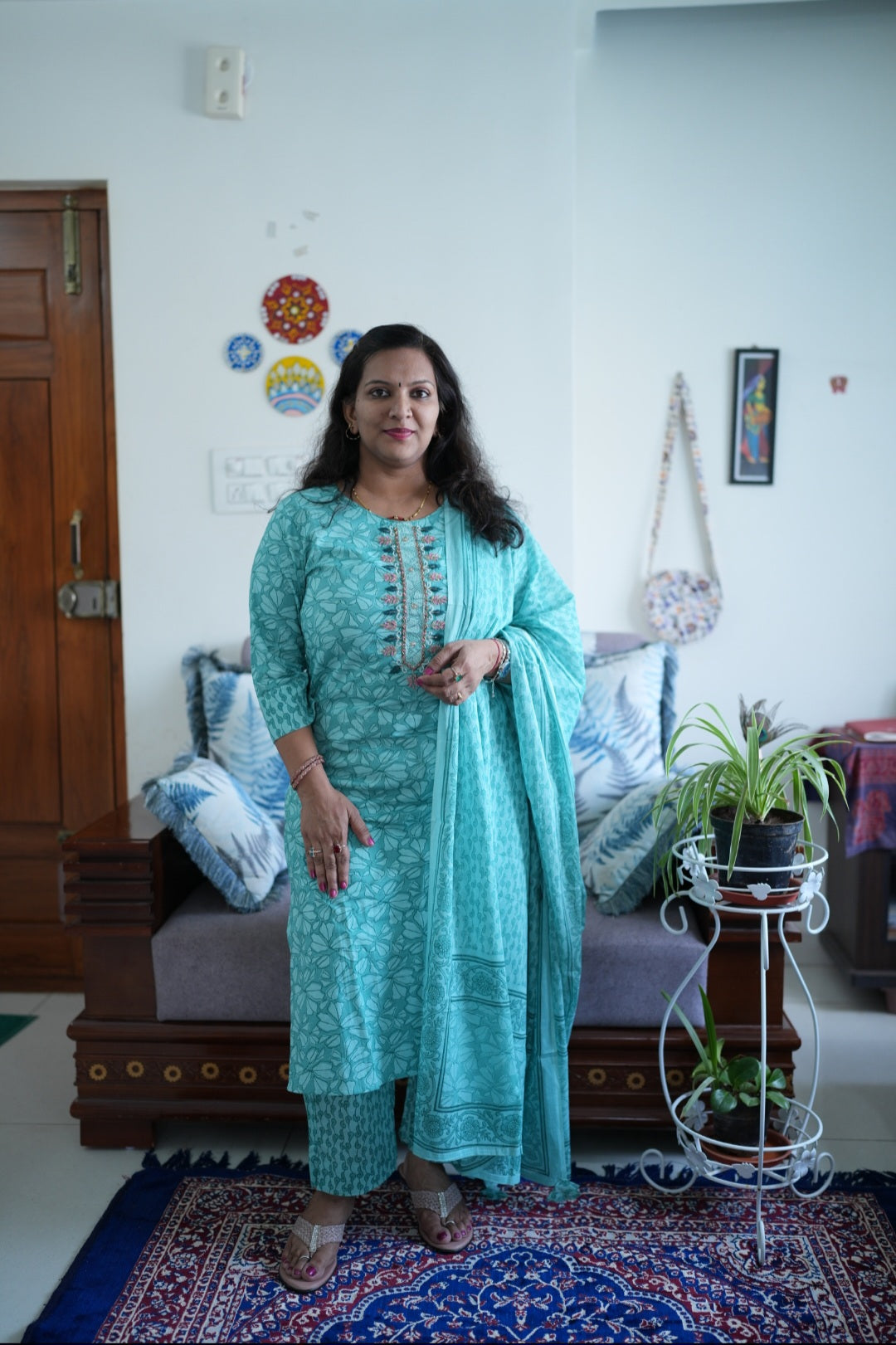 3-Piece Cotton Kurta Set