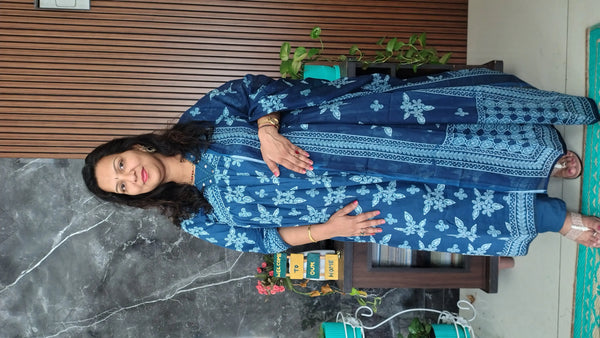 Printed Cotton Kurti Pant Set – Affordable Ethnic Wear for Women