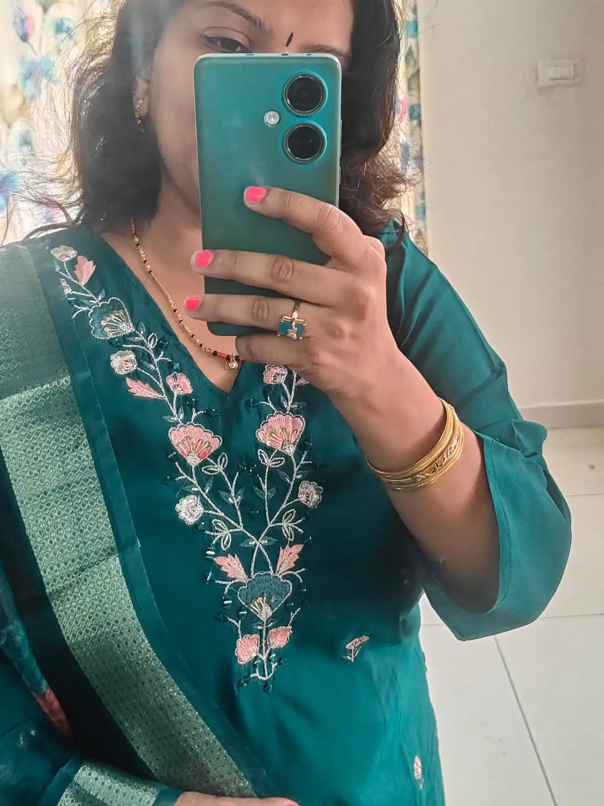 Raw Silk Party Wear Suit Set