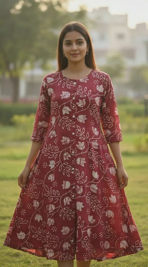 A Line Cotton kurta