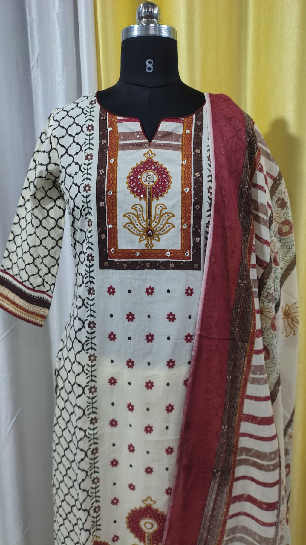 Pure Cotton Kurti Set with Dupatta – Lightweight & Breathable Summer Ethnic Wear