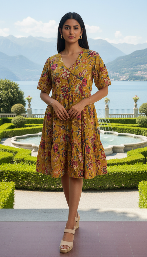 Cotton Midi Dress