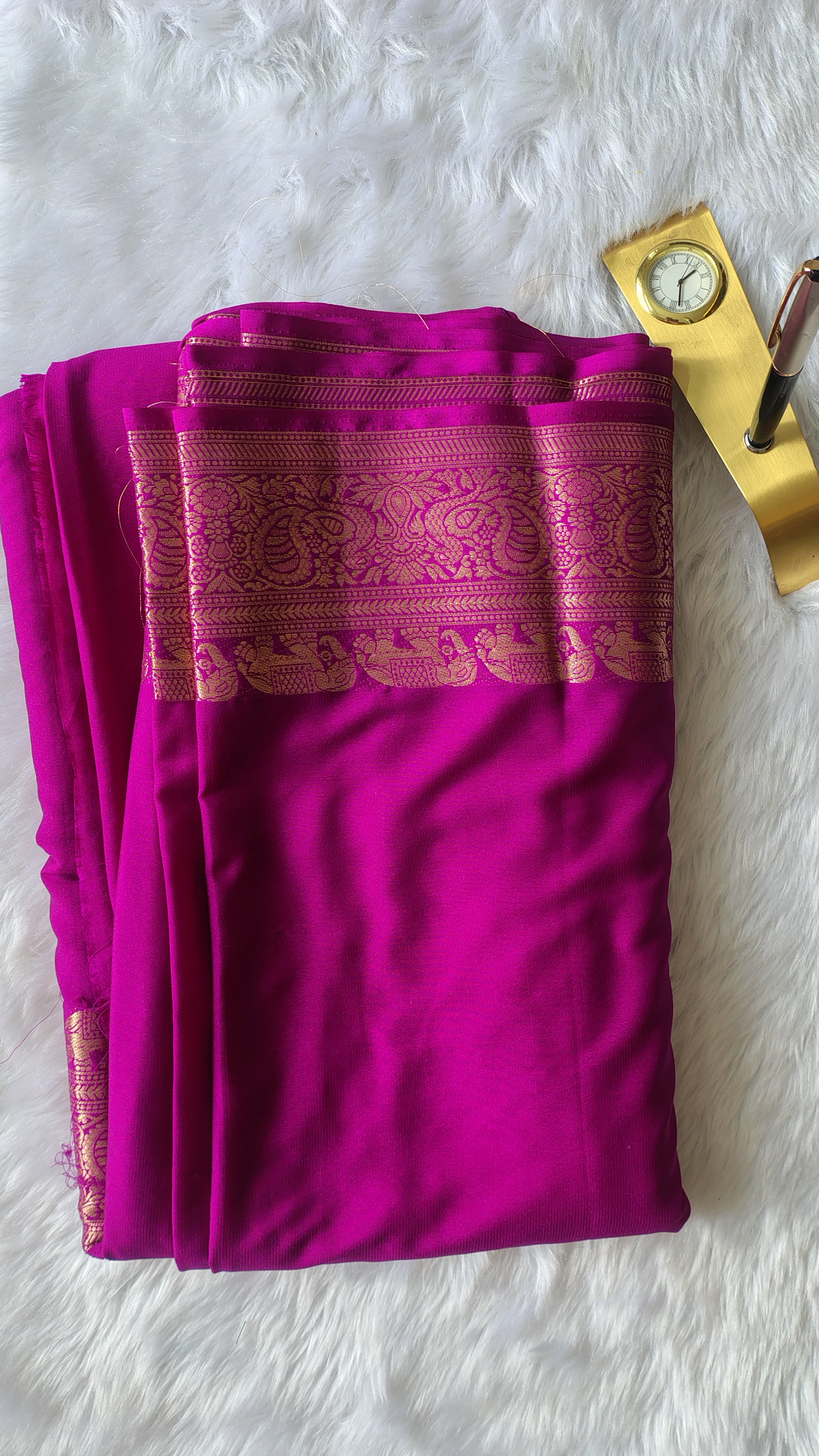 Mysore Crepe Silk Saree for Women | Elegant & Lightweight