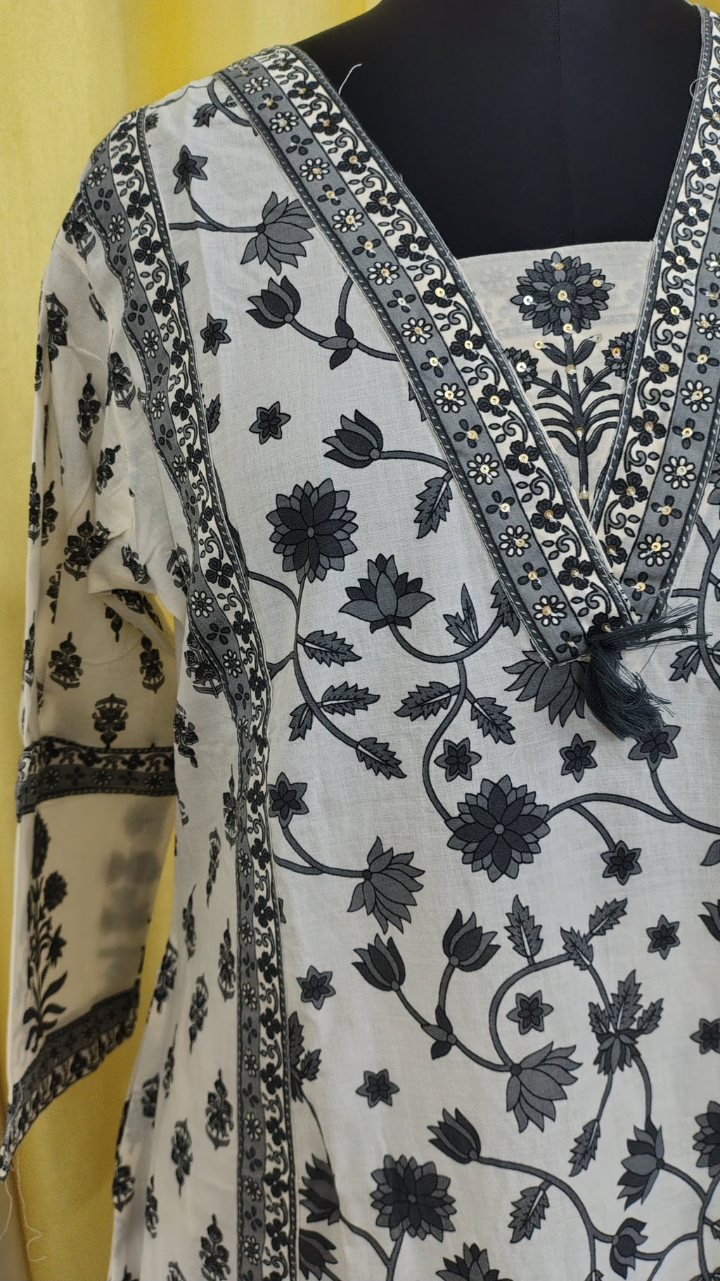 Elegant Cotton A-Line Cotton Kurti Set