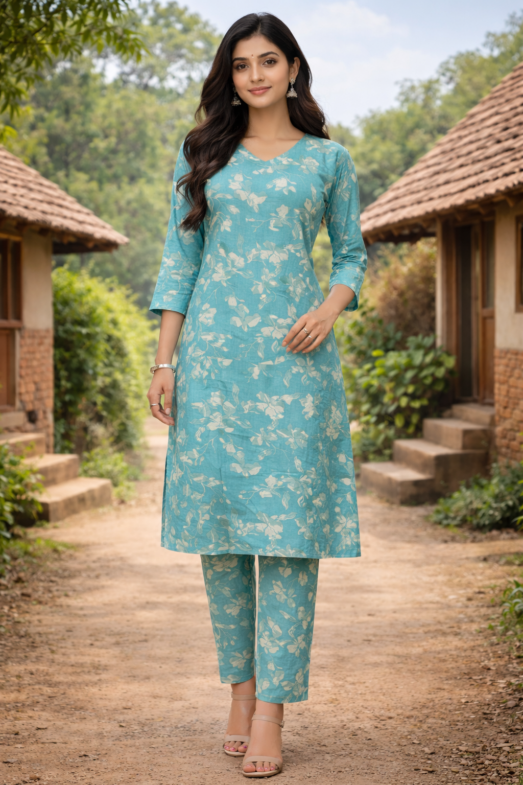 Rayon Floral Co-Ord Set for Women – Soft Comfortable Stylish Matching Set | Kushi Creation