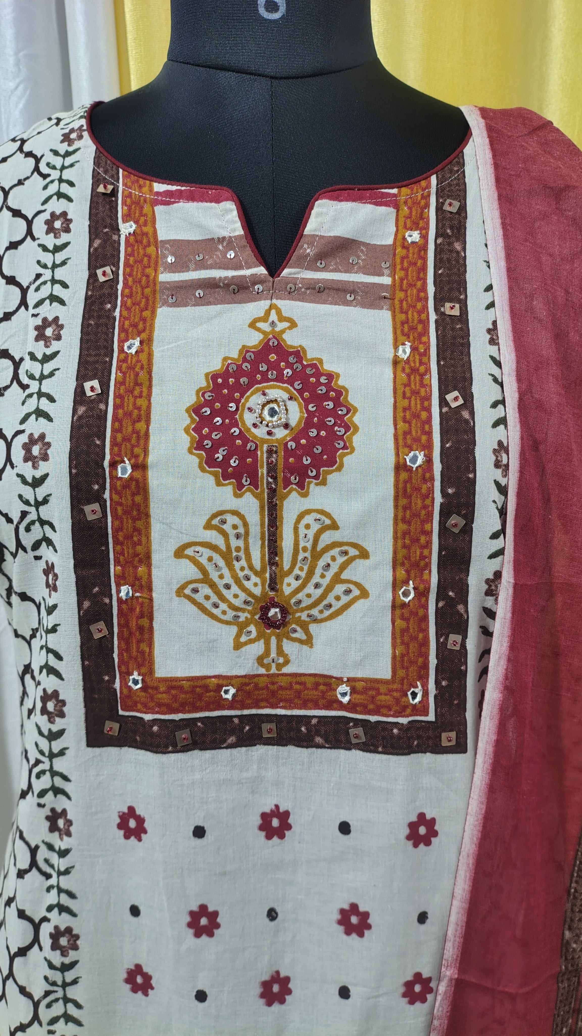 Pure Cotton Kurti Set with Dupatta – Lightweight & Breathable Summer Ethnic Wear