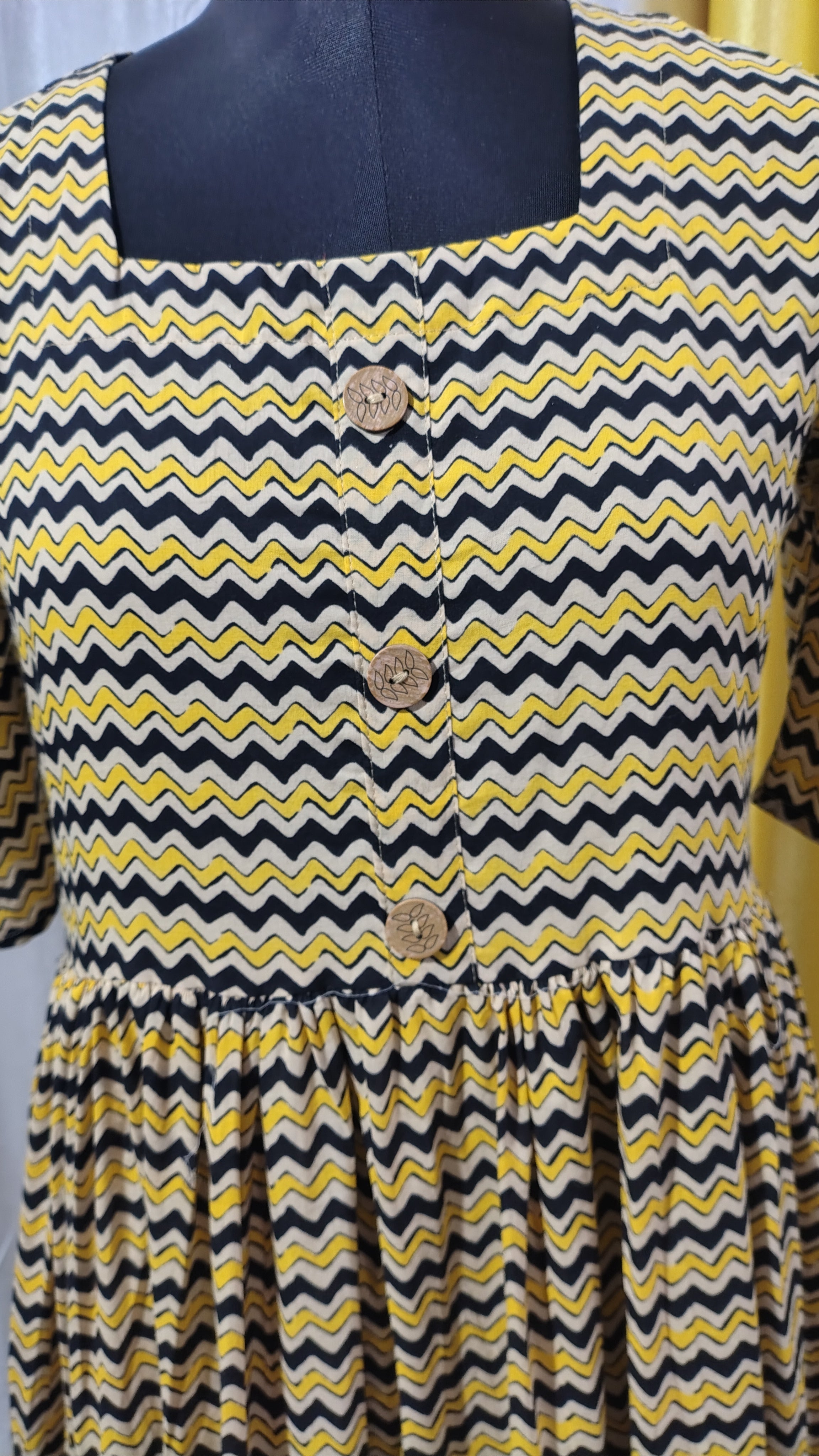 Printed Cotton  Long Gown for Women