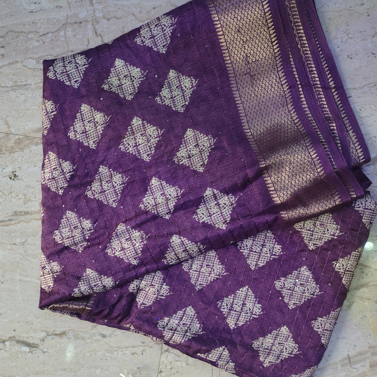 Art Silk Saree with Sequin Work – Sparkle with Elegance