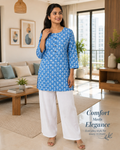 Premium Cotton Short Printed Top – Stylish Everyday Wear