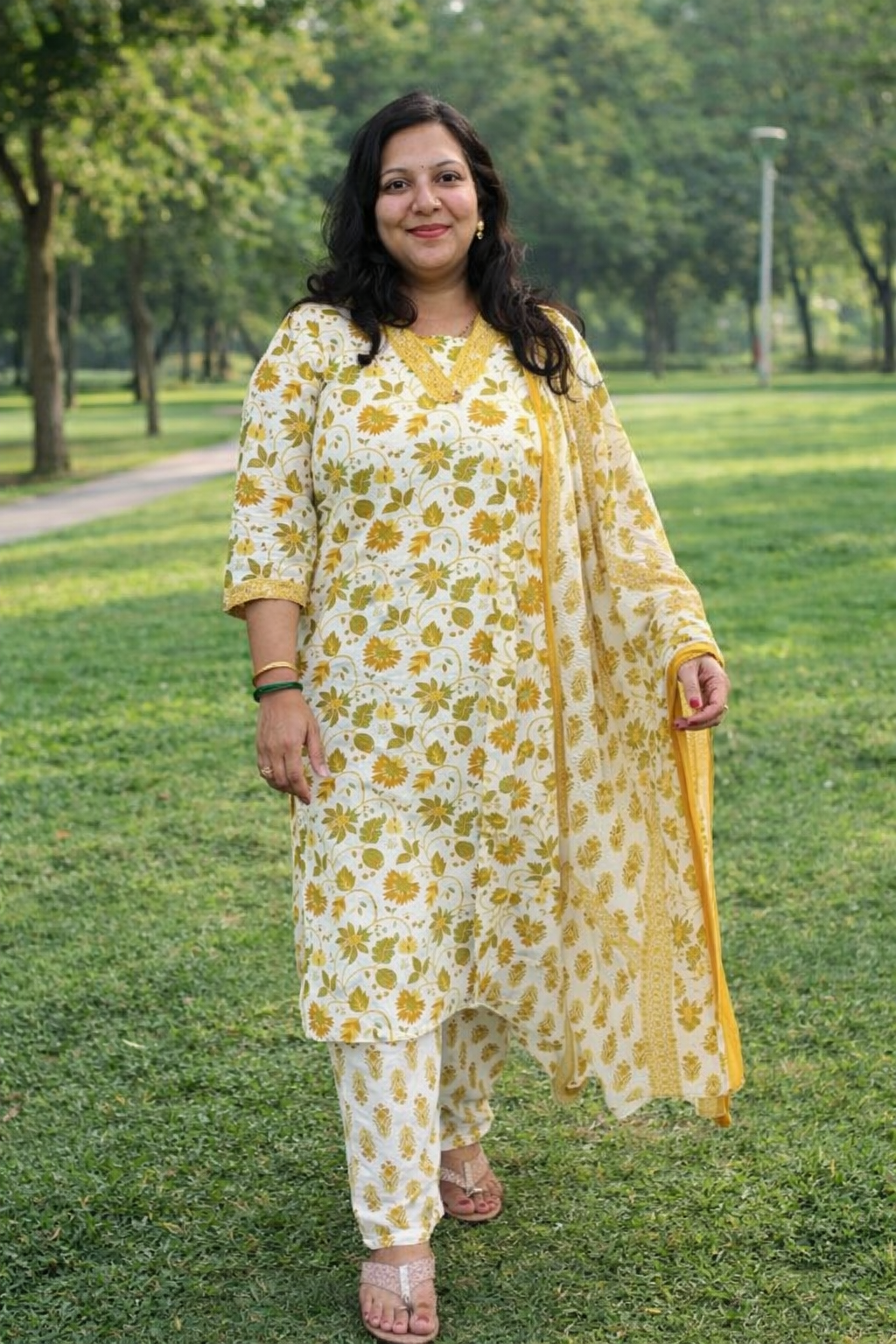 Elegant Cotton Suit Set