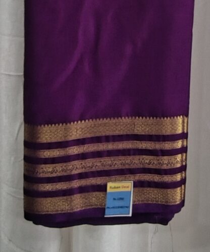 Mysore Crepe Silk Saree - Image 3