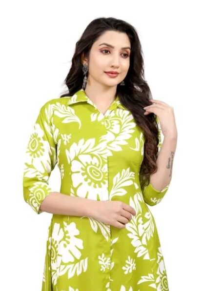 A-Line Kurti With Pant Set - Image 2