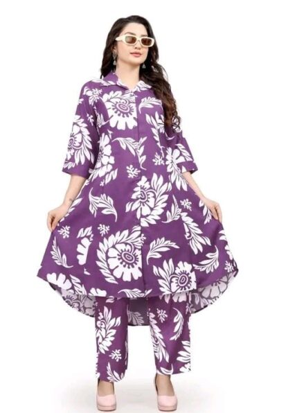 A-Line Kurti With Pant Set