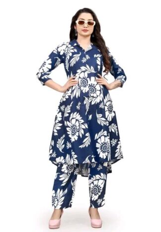 A-Line Kurti With Pant Set