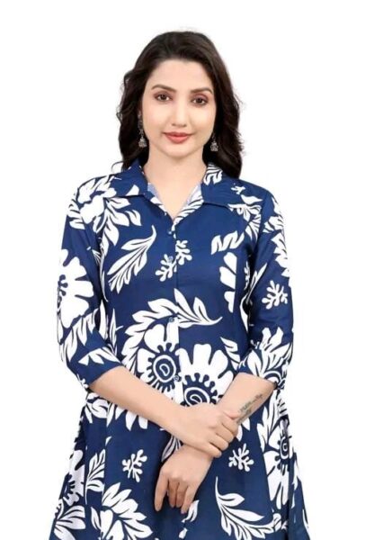 A-Line Kurti With Pant Set - Image 2