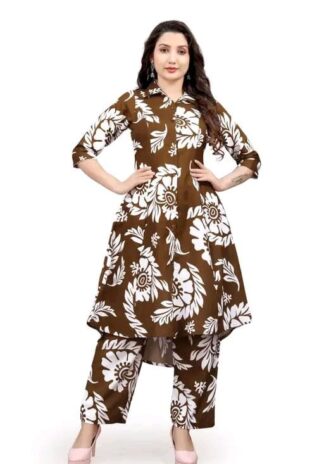 A-Line Kurti With Pant Set
