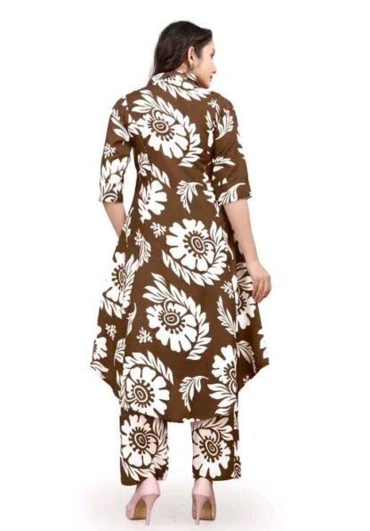 A-Line Kurti With Pant Set - Image 3