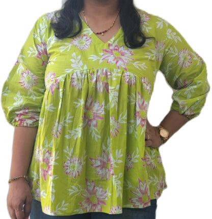 Cotton Peplum Tops - Image 2